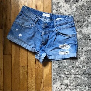 Denim shorts